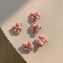핑크 귀여운 머리핀 소녀 리본 수밀도 동백꽃 복숭아 복숭아 복숭아 복숭아 테두리 머리띠