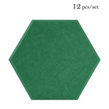 흡음판 방음 보드 음악실 흡음재 홈 침실 음향 패널 단열 사운드 흡수 장식 개, Large hexagon, 30-Gemstone Green, 8mm Medium Density