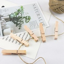 HY 사진 메모걸이 나무집게 100P세트(6CM) 사진걸이 포토집게, 1세트