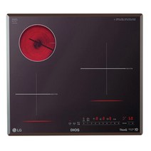 LG DIOS 하이브리드 전기레인지 빌트인 BEY3MST 인덕션 2구 + 하이라이트 1구 /미라듀어 글라, 단품