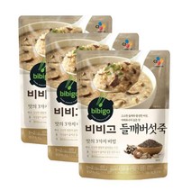 비비고 들깨버섯죽, 450g, 3개