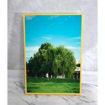 엘앤디 컬러액자 - 모던 감성 나무, 옐로우, 1개