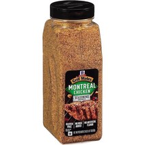 맥코믹 McCormick 그릴 메이트 몬트리올 치킨 시즈닝 23 해산물 육류용 마늘/양파/블랙&레드페퍼/파프리카 Grill Mates, 1.43 Pound (Pack of 1)