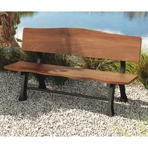 야외용벤치 가든 캐주얼 원목 공원 의자, 150 cm