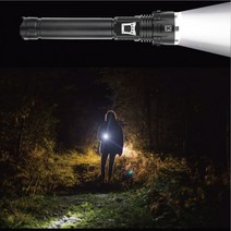 기타 LED 충전식 밝은 손전등 후레쉬 등산 캠핑 랜턴 D16 줌라이트 아X, 상세페이지 참조