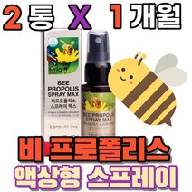 비 폴리폴리스 플로폴리스 프로폴리스 액상 스프레이 구강 향균 항산화 도움 BEE PROPOLIS 식약처인증 남성 여성 부모님 청소년 영양제, 2통(1개월)