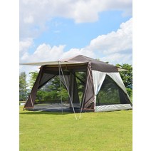 방갈로 원두막 바베큐장 초경량 및 대형 야외 pergola 완전 자동 캐노피 텐트 낚시 천막 방수 캠핑 전망대 모기 방지, [04] 대형 파고라 + 천 4장 + 폴 1개 + 플로