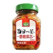 천미방 중국식품 중국간식 중국반찬 채심 짜차이 매일 하반줄콩 유리병제품, 330g