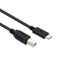 CMT C타입 to USB2.0 B타입 프린터 복합기 연결케이블 썬더볼트3 맥북에어 맥북프로 야마하P125 디지털피아노 미디 녹음용 연결선, 5m, 1개
