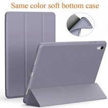 아이팟 미니IPad Air 1 2 for ipad 9.7 2018 5 세대 6 소프트 하드 마그네슘 Pu 가죽 스탠드 커버 케이스, 21 Lavender Gray