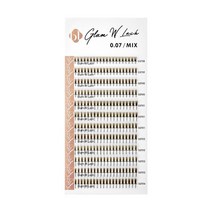 BL래쉬 속눈썹연장 글램 W 볼륨래쉬 8mm~15mm 굵기 0.07mm 컬 길이 옵션선택, B/0.07mm, 8mm