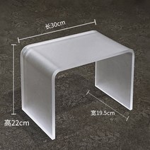 아크릴 전시다이 아크릴받침대 거치대 인테리어소품 전시 아크릴진열대, 투명 매트 30x19.5x22cm