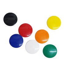 우리자석 메모홀더 칠판자석 메모용홀더 보드 단추형 냉장고 자석, 38mm 백색
