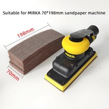 충전그라인더 소형 무선 그라인더 후크 앰프가있는 mirka 샌더 70x198mm 메쉬 연삭 사포에 적합 루프 먼지 없는 연마지 자동차 샌딩 블록, 05 400_01 10 pcs_01 70x198mm