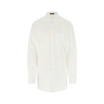 22SS ANN DEMEULEMEESTER 화이트 코튼 ELISABETH 셔츠 2201WSH03125001 001
