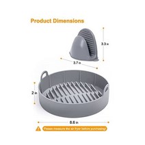 SMARTAKE 에어 프라이어 실리콘 냄비 번들 200 Pcs 10 x 15 