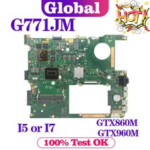 조립식 컴퓨터 2인용 모던KEFU G771JM 메인 ROG G771J G771JW GL771 GL771JM GL771JW 노트북 마더 보드 I5, 05 LVDS I5 GTX960M-V4G