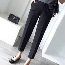 오성물산 팬츠 룩 데일리 베이직 뒷밴딩 오피스 바지 구김안가는 9W9C4098