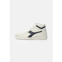 Diadora 디아도라 게임 남녀공용 하이탑 트레이너 흰색/블루 카스피해