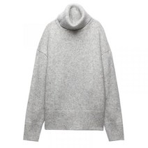 ZARA 하이넥 니트 스웨터 풀오버 스탠드 칼라 09598176811