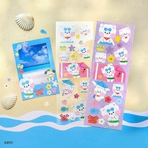 BT21 홀로그램스티커 다이어리스티커 다꾸스티커 슈키 알제이 BT21 미니니, 치미