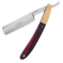 일본 440C 스틸 스트레이트 엣지 면도기 접이식 칼 제모 남성용 날카로운 이발 도구, 01 빨간