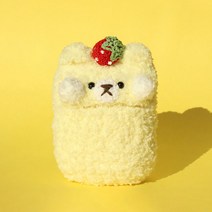 레이지띵 볼하얀 레몬 베베띵 뜨개 에어팟 케이스