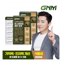 [GNM자연의품격] [총 2개월분] 기억력 인지력 포스파티딜세린 징코 2박스 / PS 은, 60정, 2개