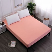패밀리 침대 패드 센스맘 라지킹 이부자리 탄성 밴드가 있는 단색 부드러운 시트 사계절 범용 커버 100% 폴리에스테르 매트리스 10 가지 크기, 색상 7_1pc 시트 140x200cm | 중국