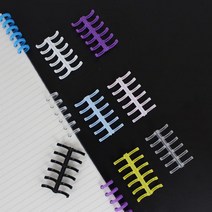 6공 셀프 제본 바인더링 루즈링 클릭링 10mm DD-11836, 상품선택, 화이트