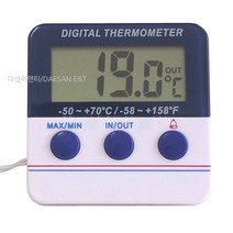 [냉동고320s] 디지털 냉장고온도계 DTA-5070 냉동고온도 수온계 -50도+70도