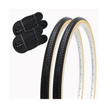 SHINKO 신코 자전거 타이어 26인치 튜브 세트 페어 26 x 13 / 8WO SR078 DEMING LL 블랙 베이지, 블랙/베이지