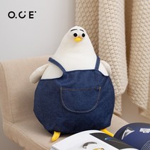 귀여운 뚱뚱한 덴마크 갈매기 인형 쿠션 베개, 멜빵바지(라지플러스만 적용)(인형 미포함), Mcm