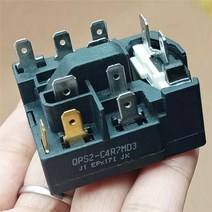 냉장고 부품 1pc 원래 압축기 ptc 스타터 qps2c4r7md3 전문 과부하 보호기 릴레이 수리, 없음
