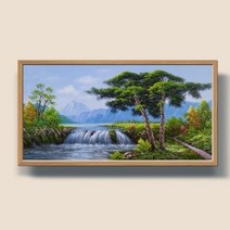 풍수지리액자 건승의 계곡그림 돈들어오는그림 20호