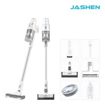 (포토리뷰 마스크증정) 자센 무선청소기 V17 화이트 침구브러쉬+틈새브러쉬+먼지솔브러쉬 포함 H13헤파필터 강력흡입, 단품