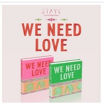 스테이씨 위 니드 러브 앨범 싱글 3집 WE NEED LOVE [버전선택], 2종세트[Love+Power], 지관통에 넣은 포스터 1종