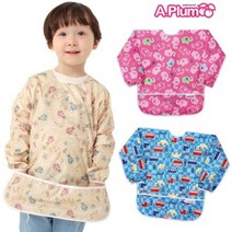 에이플럼 아동긴팔 방수턱받이(미술가운) 10종택1, AS-003