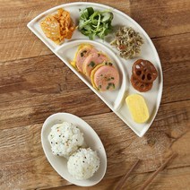 보니토 나눔 반찬 접시 플레이트(2color), 로즈핑크