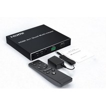 블랙박스4채널 블랙박스 차량용블랙박스 HDMI 4X1 Quad Multi Viewer Seamless Switcher 1080P Screen Time, 01 Black_04 AU Plug