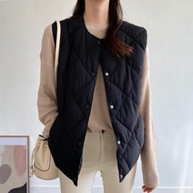 겨울 여자 패딩 조끼 구스 오리털 퀄팅 자켓 블랙프라이데이