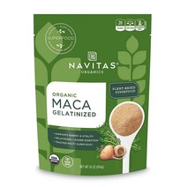 Navitas Organics 나비타스 오가닉스 페루 마카 젤라틴화 분말 Non-GMO (454g), 454g, 1개