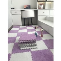 실내자전거매트 부드러운 플러시 아기 놀이 매트 EVA 폼 어린이 카펫 연동 운동 타일 바닥 및 러그 패드 30*30 CM, [03] 0.5cm-10pcs, [07] L-H