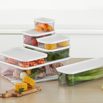 냉장고용기 밀폐 소분 플라스틱 과일보관 도시락 반찬통, 3호-브라운(3P)