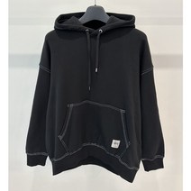 스투시 AU(호주) CONTRAST STITCH OS 후드 맨투맨 ST1L0436 블랙 WOMENS
