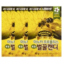 인터팜 마누카 프로폴리스캔디 10정 목캔디 시원한사탕, 3개, 4.2g