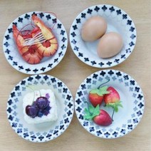 일본가정식 작은접시4종 작은 반찬그릇 선물 식탁데코 식사라 반찬접시, 선택사항_소