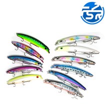 fishLURE 미노우 플로팅타입 농어 배스낚시 선상루어, 14.5cm - Skyblue, 19.5g