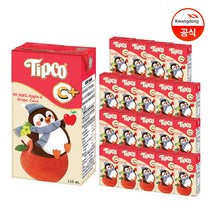 팁코 애플 그레이프 주스, 110ml, 20개