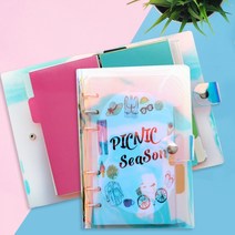 6공 다이어리용 비즈파우치 1개(A7)노트 다이어리 다이어리속지 수첩 미니노트 스케줄러 스케쥴러 메모수첩 연습장 종합장 필기노트 필승노트 플래너 스터디플래너, 본상품